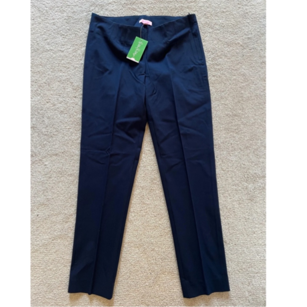 NWT Lilly Pulitzer Hepburn Cigarette Pant in Midnight Navy Size 4